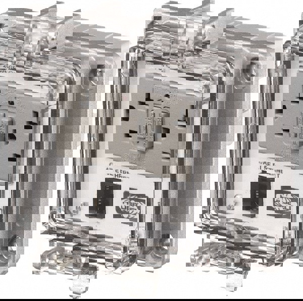 1 Port, 3 Power Receptacle, Ethernet, Clear Data Port Receptacle